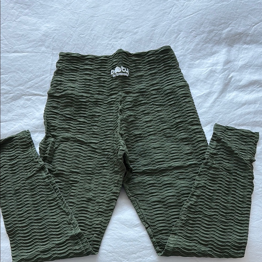 NWOT Booty By Brabants Olive Green Leggings